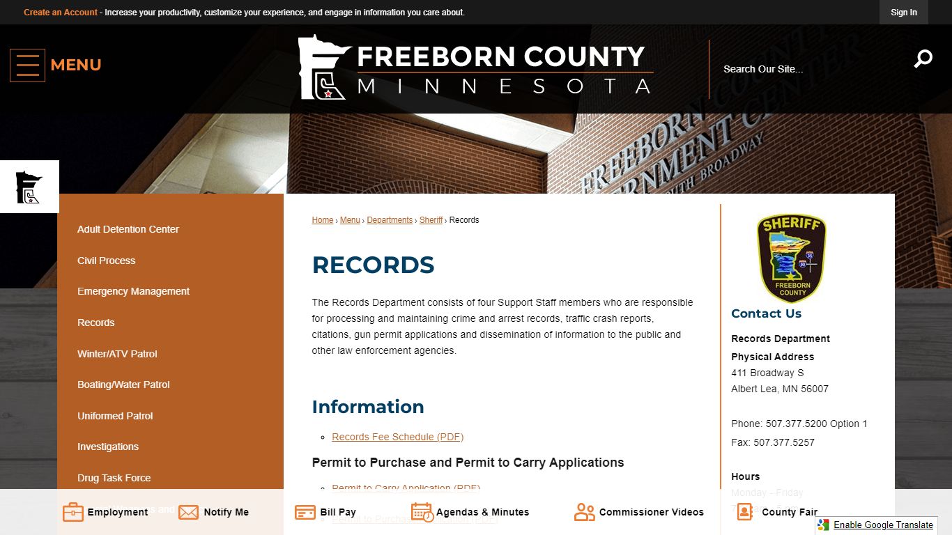 Records | Freeborn County, MN - Official Website